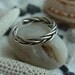 Woven Sterling silver toe ring