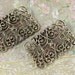 Vintage Gold Filigree MUSI Shoe Clips