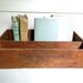 Vintage Wooden Divided Box Crate