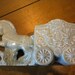 Ceramic Horse And Carriage Vintage Planter Turquoise