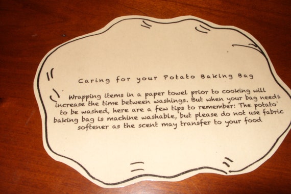 Microwave Potato Baking Bag