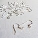 Silver Plated earwire with coil, 30 pieces / SP4
