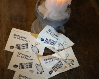 Beetlejuice Business Cards - movie / costume prop - Betelgeuse - Beatlejuice - Handbook for the Recently Deceased - Halloween, Day Dead
