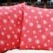 18x18 Coral Dandelion Pillow Cover Set