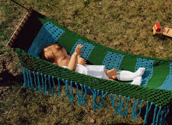 pattern for baby a crochet hammock PDF Hammock Baby Crocheting padurns Vintage by Crochet PATTERN