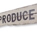 FRESH PRODUCE Ready-to-hang. I Hand painted on wood from a barn in Tennessee
