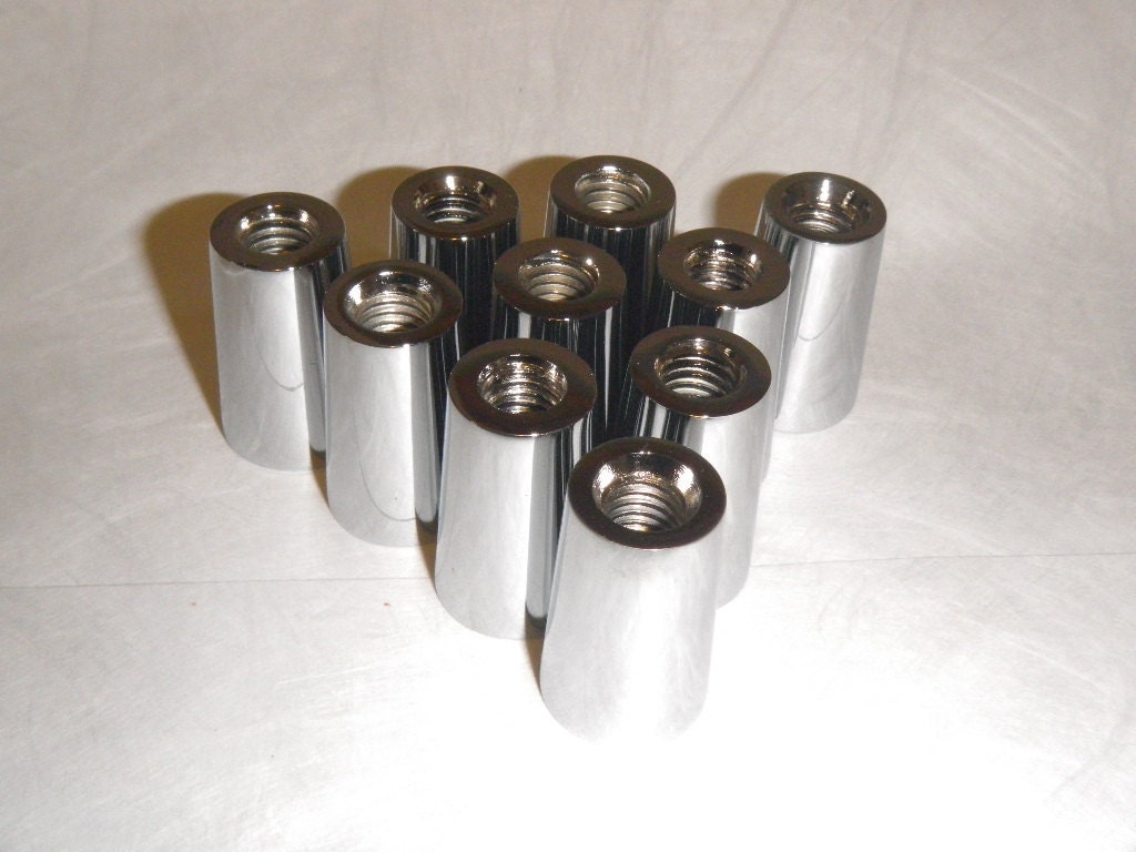 Chrome Beer Tap Handle Ferrules Lot of 10 for Standard US