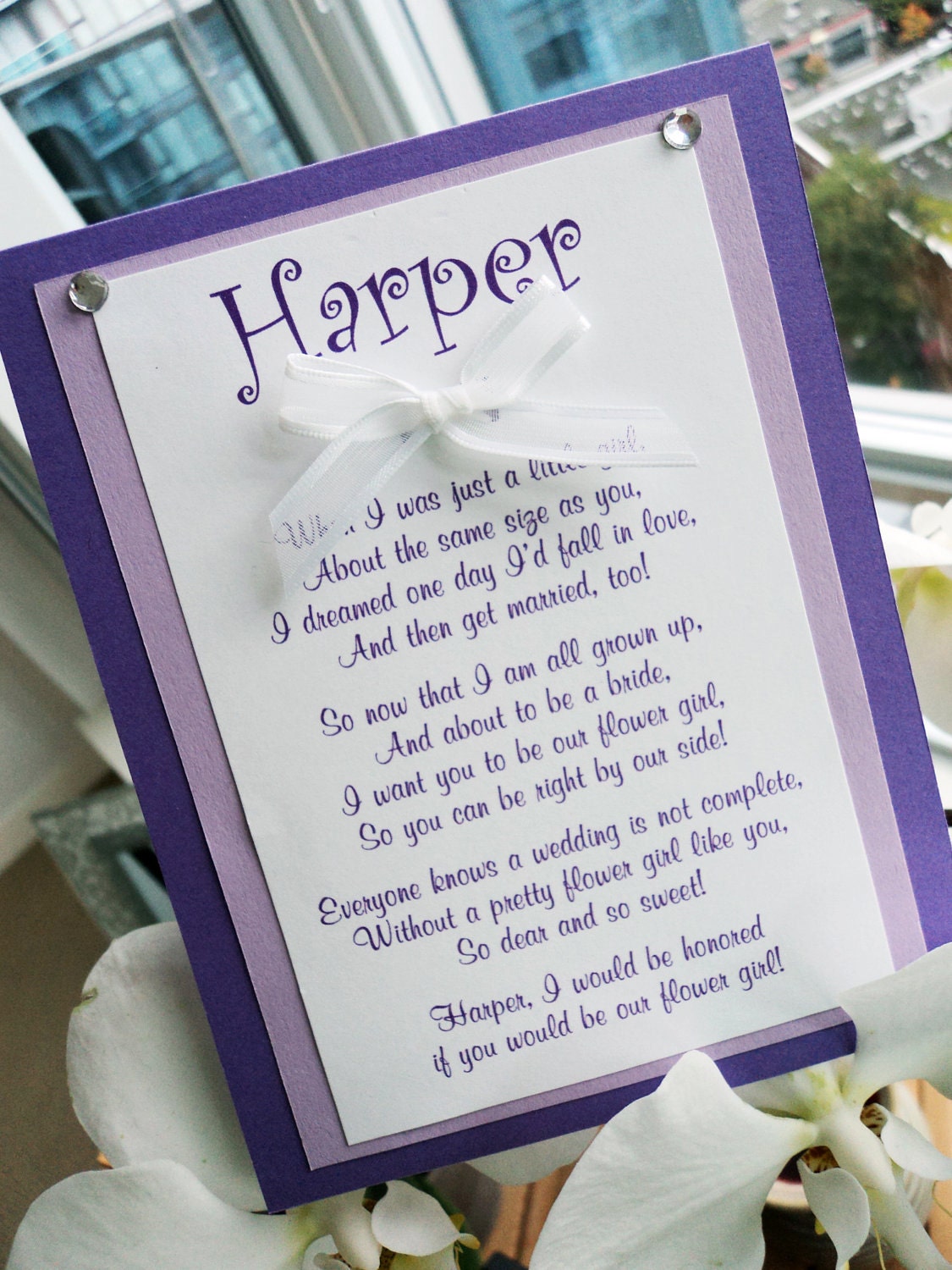 Flower Girl Card Will You Be My Flower Girl Bridesmaid Cards