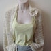 60% OFF, Christmas in July, Free Shipping, Cream-brown Crochet Bolero,Scarf, Shawl, Shrug, Birthday Gift, Crochet Flower Brooch