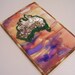 Quilted Fabric Postcard - Handmade Fabric Postcard - Australian Fabric Postcard - Patchwork Fabric Postcard - Appliqued Fabric Postcard