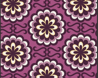 Art Gallery Fabric- Patricia Bravo - Chromatics Collection- Fancy Buttons- Purple/Magenta-Choose Your Cut 1/2 Yard or Full Cut