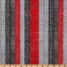 Timeless Treasures Fabric- Do Ewe Knit Collection- Knitting Stripes- Red/Grey-Novelty Fabric