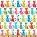 Michael Miller Fabric- Calico Cats - White - Novelty Animal Fabric