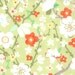NEW- Kate Spain for Moda Fabric -Good Fortune Collection-Tea -Metro Floral Sakura Green