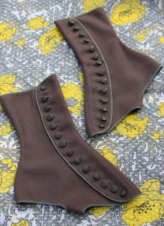 Vintage Spats Shoe Covers Womens Steampunk