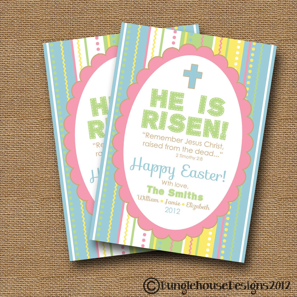 Printable Christian Easter Card DIY PRINTABLE