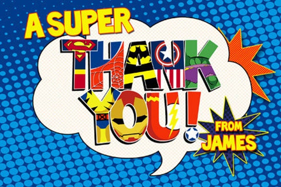 items-similar-to-customized-superhero-thank-you-card-digital-on-etsy