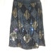 Black and Gold Sequined Beaded Silk Skirt