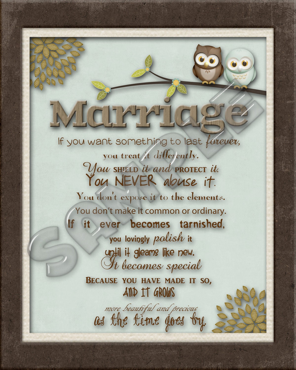 wedding favorite poems 8 You x Quote/Poem Digital Owls Art Wall Marriage 10