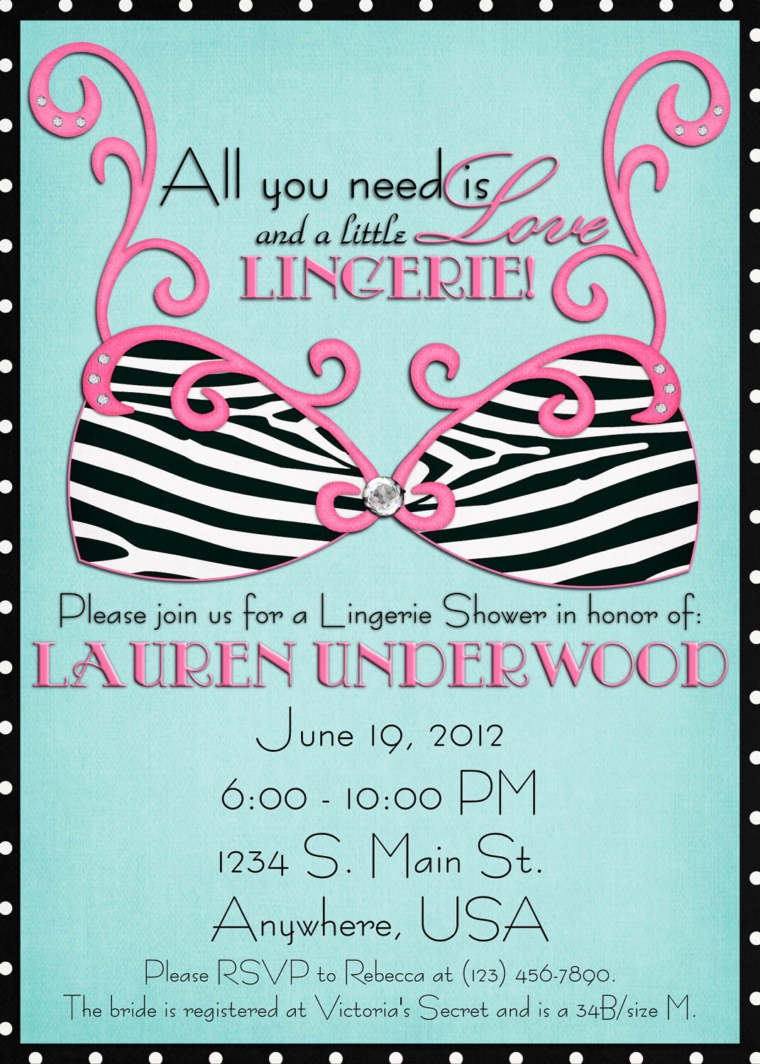 Lingerie Party Invitations 5