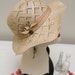 Summer Straw Hat/ Wavy Brim/ Hand Blocked