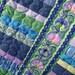 Modern Lap Quilt in Beautiful Unique Colors, perfect for brightening a gloomy evening, Handmade in mint green, blue, purple, pink, turquoise