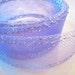 2 Yard of Vintage Soft Violet ( Light Purple ) with Silver Line Horsehair Flat Stripe Ribbon Braid Crinoline ( 40mm Width )