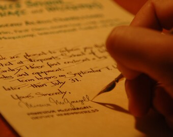 SALE - Handwritten & Personalized Harry Potter Hogwarts Acceptance Letter