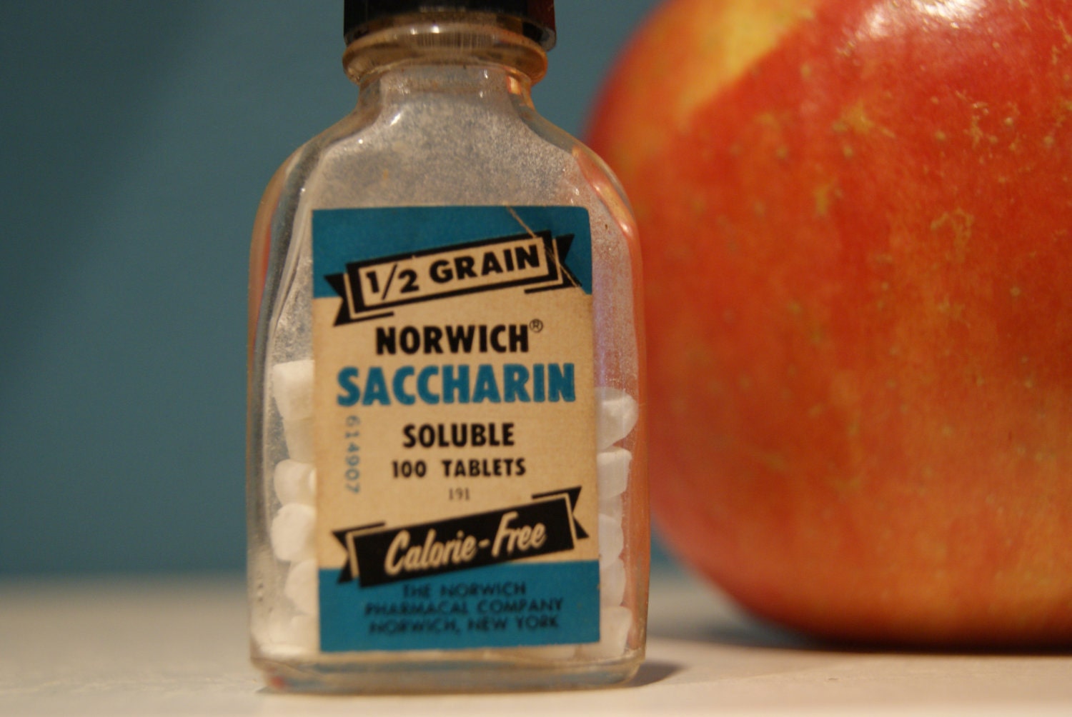 Vintage 1950'sMiniature Bottle of Saccharine Sweetener