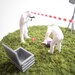Miniature Crime Scene Diorama - "Keep Out"