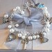 Bridal Charm Bracelet with Something Blue OOAK Handmade