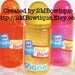 Custom Order for Tiffany: 30 Personalized Kids Water Bottles