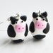 Cow Earrings, Fimo, Polymer Clay