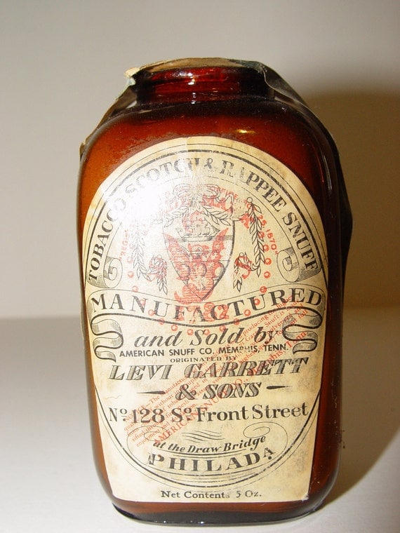 Levi Garrett & Sons vintage snuff bottle