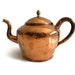 Vintage copper tea kettle teapot