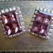 Vintage Art Deco Aurora Borealis Amethyst Rhinestone Shoe Clips Dress Clips - Wedding Bridal Formal