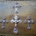 Gothic Victorian Medieval Crucifix Cross Lot - Catholic, Christian Jewelry Supplies or Gifts