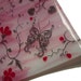 Fused Glass Square Bowl, Butterfly and Floral Design