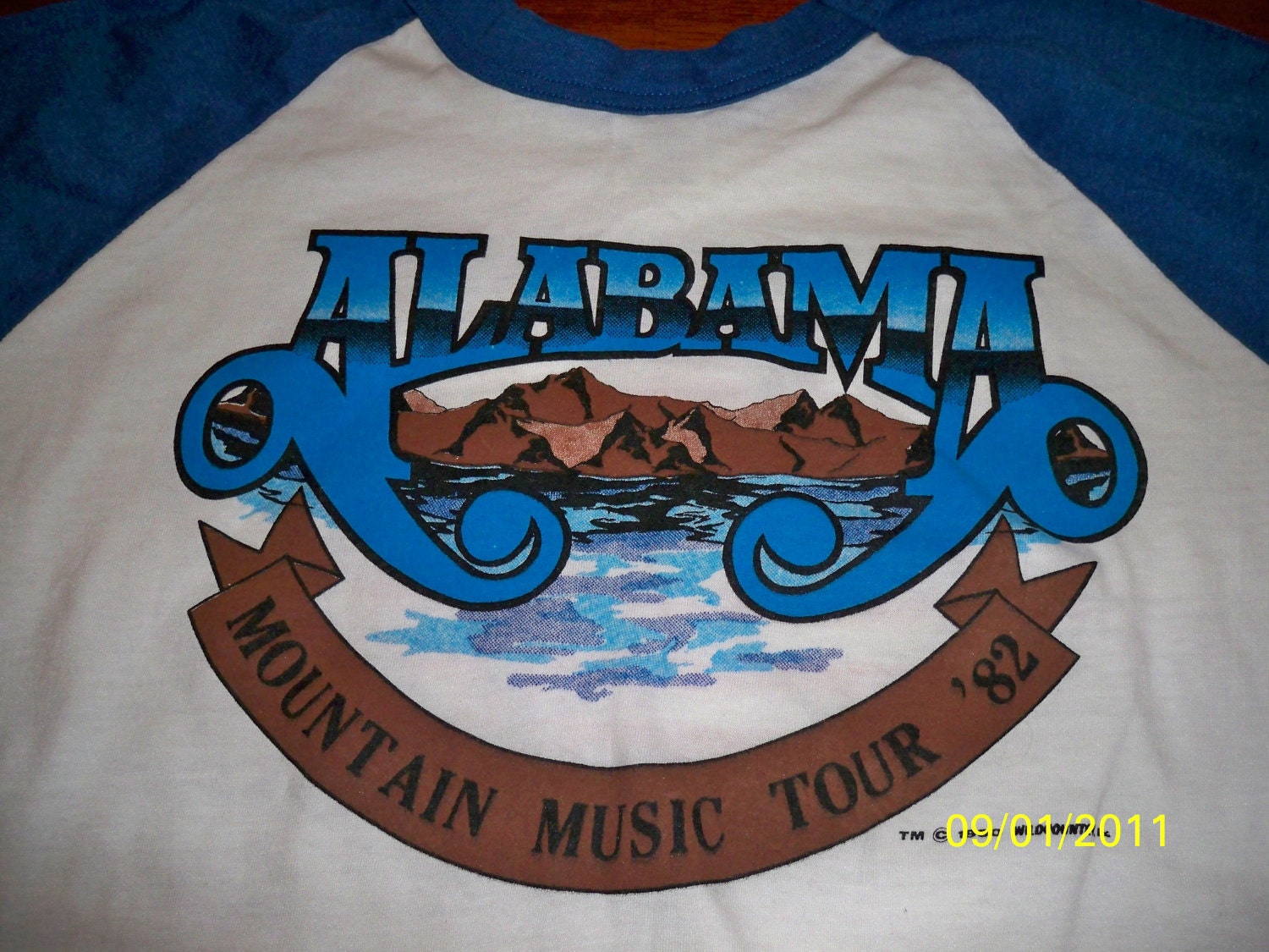 alabama band baseball shirt