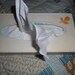 Mid Century Acrylic Tissue box holder with rose