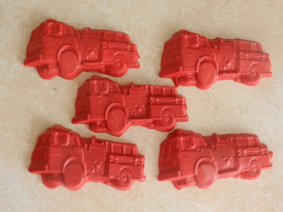 Recycled Crayon Party Favor - Fire Truck 8 count