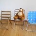 Lot of Three VINTAGE Toddler Chairs, Folding Chairs For Children, Home Decor, Child Chairs, Summer Vacation, Midcentury, Chairs For Baseball