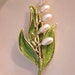 70s MONET Enamel, Rhinestone, Pearl Brooch (Floral Motif)