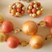 50s Retro Demi Parure (Necklace, Earrings) Wonderful Color
