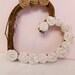 Shabby chic- Burlap rosettes heart shaped wreath