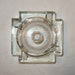 Cross Shaped Glass Lamp Base Art Deco Mid Century Retro