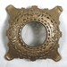Vintage Reticulated Cast Iron Base Lamp Sculpture Candelabra