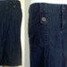 Long Denim Skirt: Jean Skirt With Button Detail/ Women's Size 6 Blue Jean Skirt, Modest