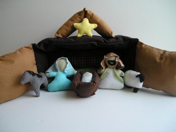 mary and joseph plush dolls