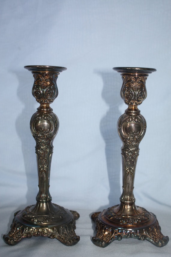 Antique Silver Plated Wm Rogers and son Victorian Rose